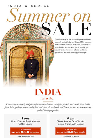 Oberoi Summer Exotic Vacation- Golden Triangle
